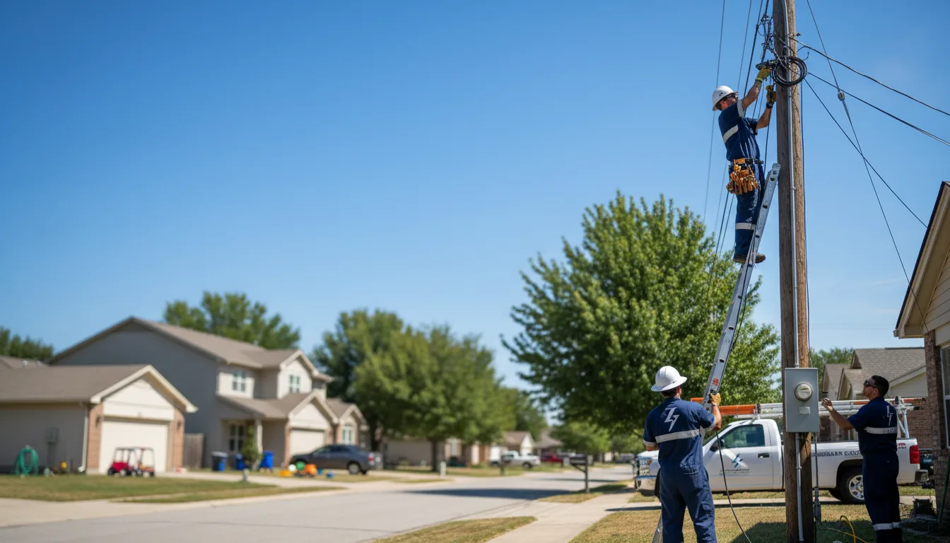 Residential electrician providing installation services in Hermansville, MI